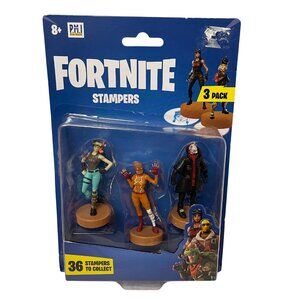 Fortnite 3-Pack Stampers Collectible Figures With Legendary Epic & Rare Characte